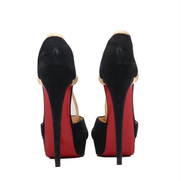 Christian Louboutin Glennalta Suede T-Strap Platform Pump Size 39 - Picture 4 of 10